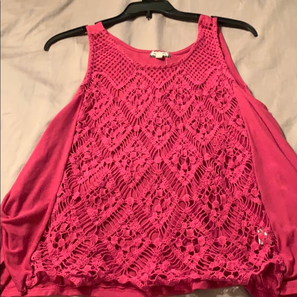 Pink/purple tank tops